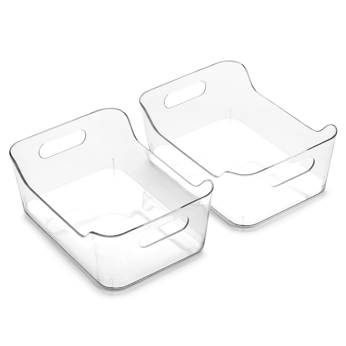 BINO small white storage bin with open top for fridge organization.