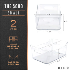 The Soho Collection pantry bin by BINO for visibility and clutter-free shelves.