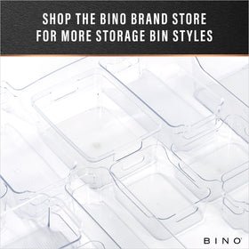 BINO The Handler large shallow bin labeled for organized categorization.