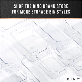 BINO toy storage bin simplifies playroom cleanup and quick retrieval.