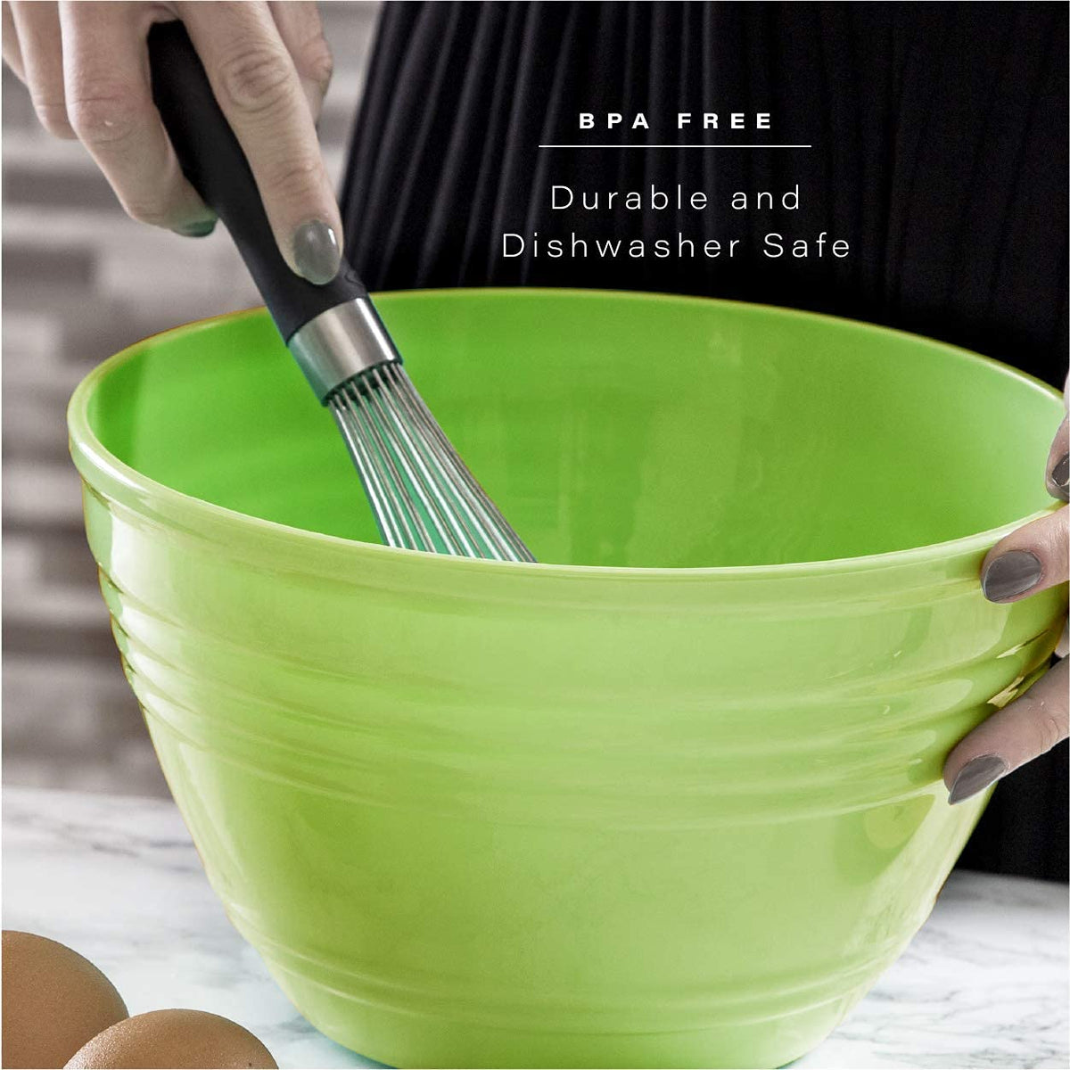 BINO bowls in multiple sizes cover mixing, serving, and storage tasks