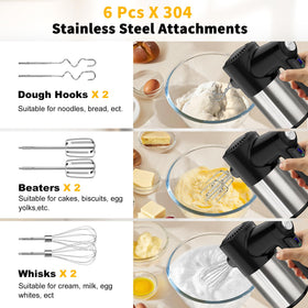 binROC six stainless steel attachments offer versatile mixing options