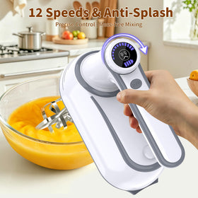 binROC LED display shows battery level for easy cordless baking planning