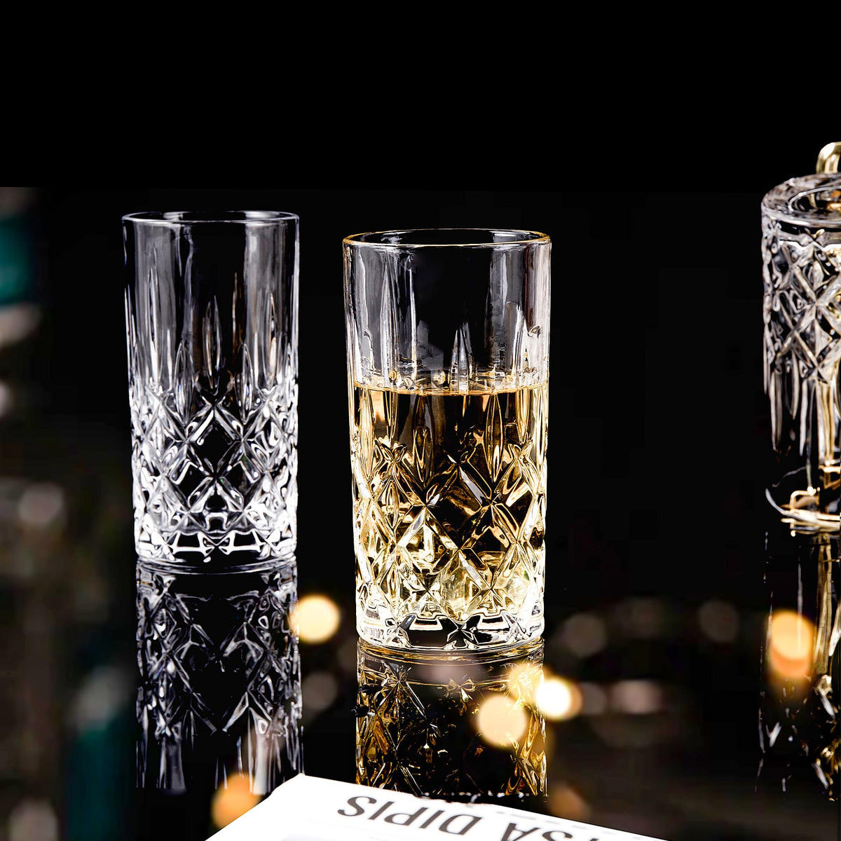 Binsakao highball glasses dishwasher-safe for easy cleaning.