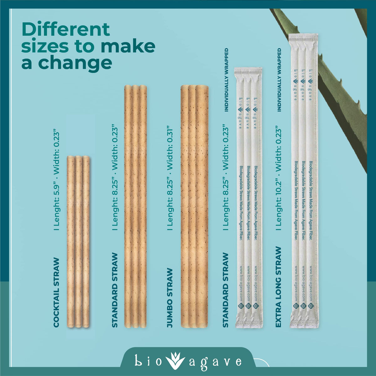BIO AGAVE eco-friendly packaging highlighting plastic-free design.