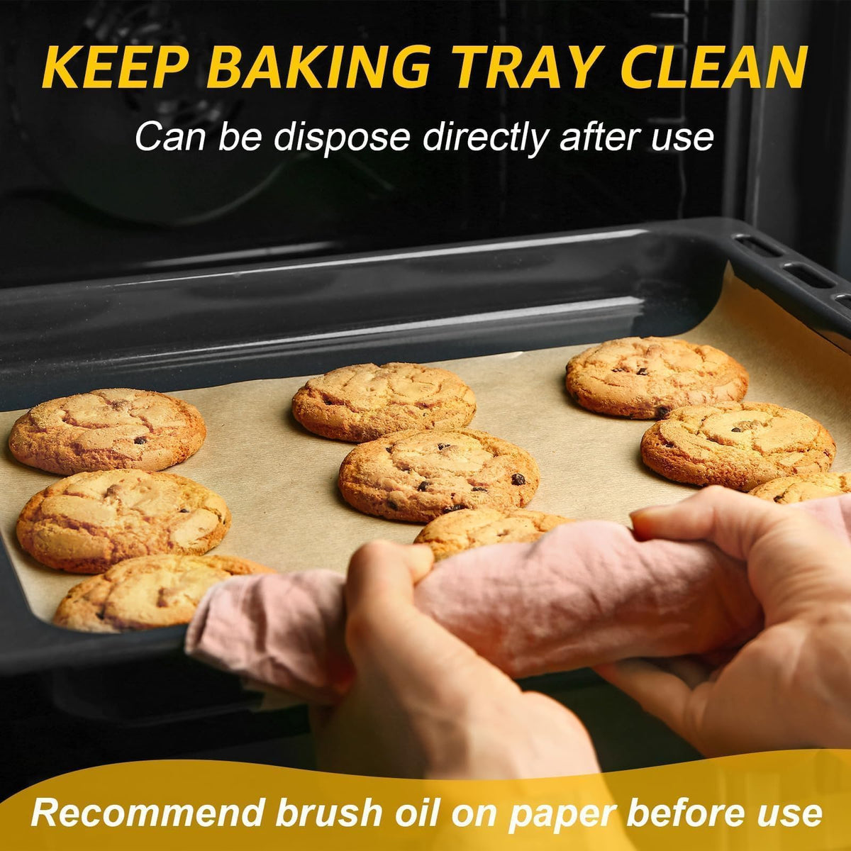Parchment paper used in air fryer for easy cleanup and non-stick results