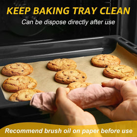 Parchment paper used in air fryer for easy cleanup and non-stick results