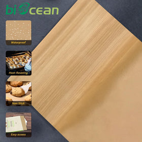 Parchment paper suitable for steaming and microwave tasks with Biocean label