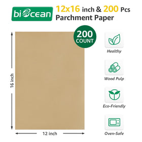 Biocean parchment sheets in an envelope, ready for quick use