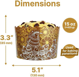 BIOL Greaseproof paper mold enables easy release and tidy baking