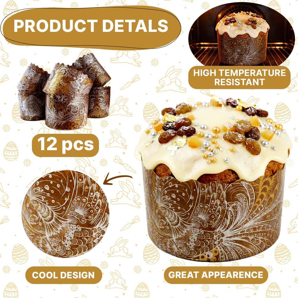 BIOL Kulich/Paska mold demonstrates non-stick release and clean removal