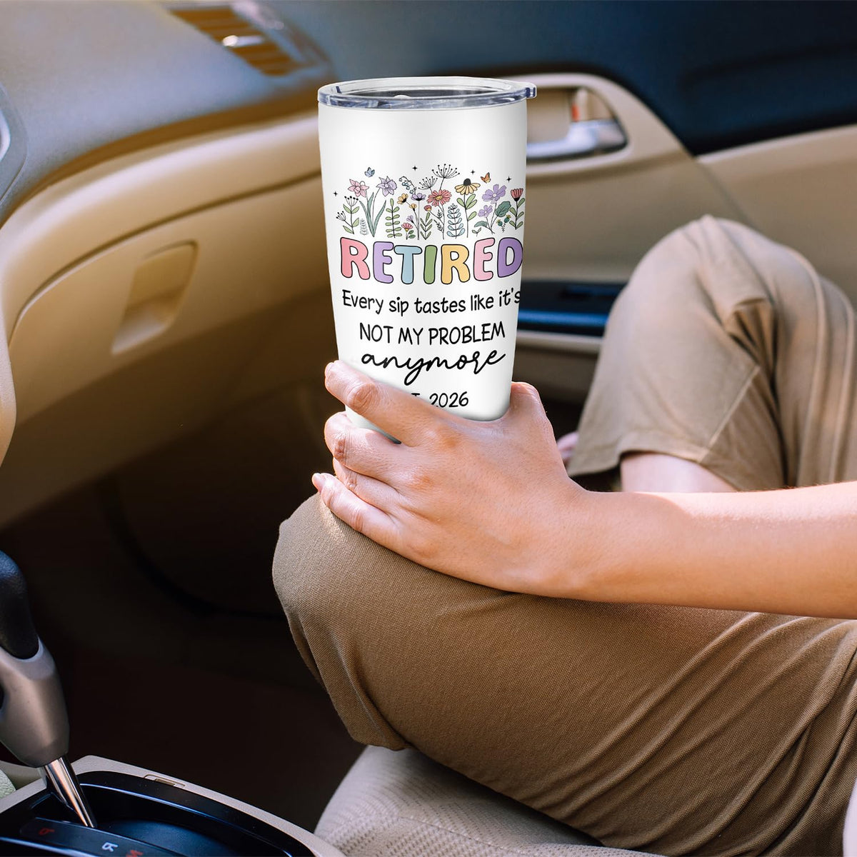 Biomlon retirement tumbler 20oz gift-pack presentation ready for gifting