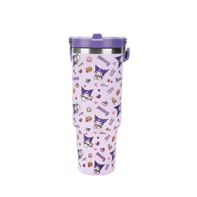 Officially licensed Bioworld Kuromi Sanrio tumbler for authentic design.