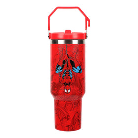 Bioworld Spider-Man front graphic on the tumbler for bold fan style