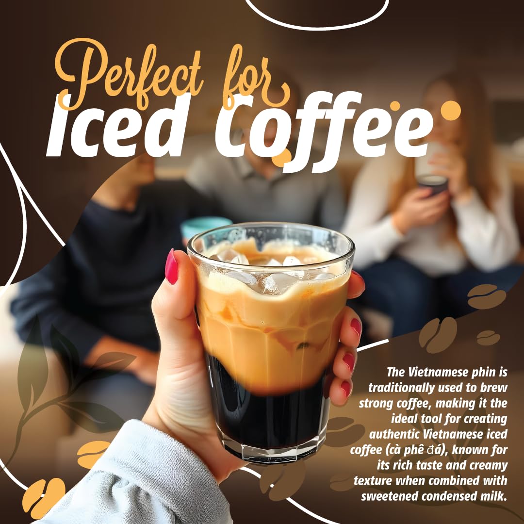 Birdee phin enables hot and iced Vietnamese coffee with easy brewing options.