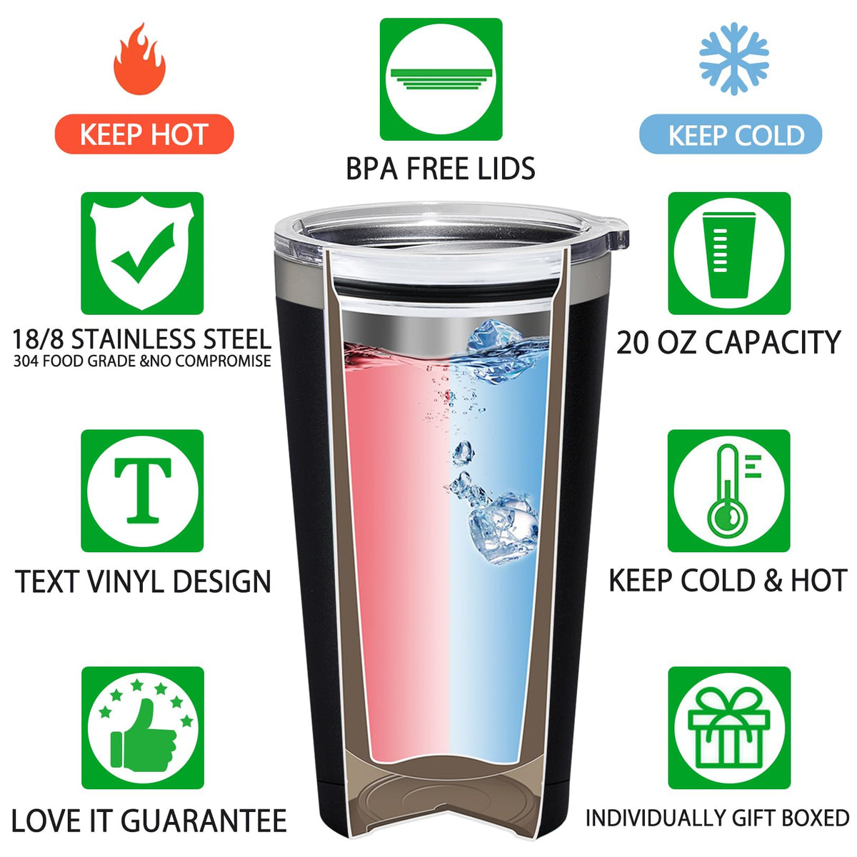 BIRGILT 20oz Tumbler designed for outdoor use and everyday riding