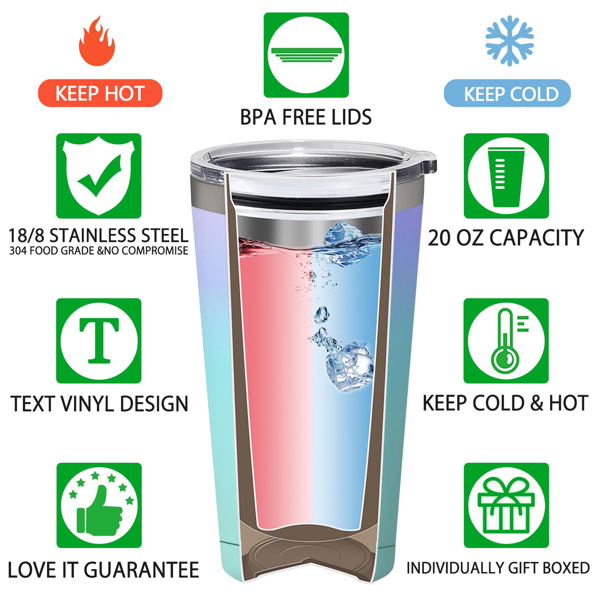 BIRGILT Hairapist tumbler gift-ready packaging option