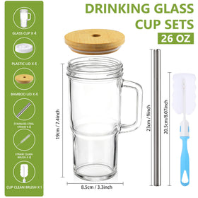 Birity 24oz boba tea and smoothie glass perfect for favorite drinks
