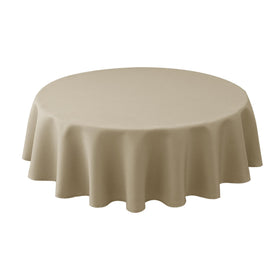 Biscaynebay 70-inch round textured tablecloth with elegant drape for dining