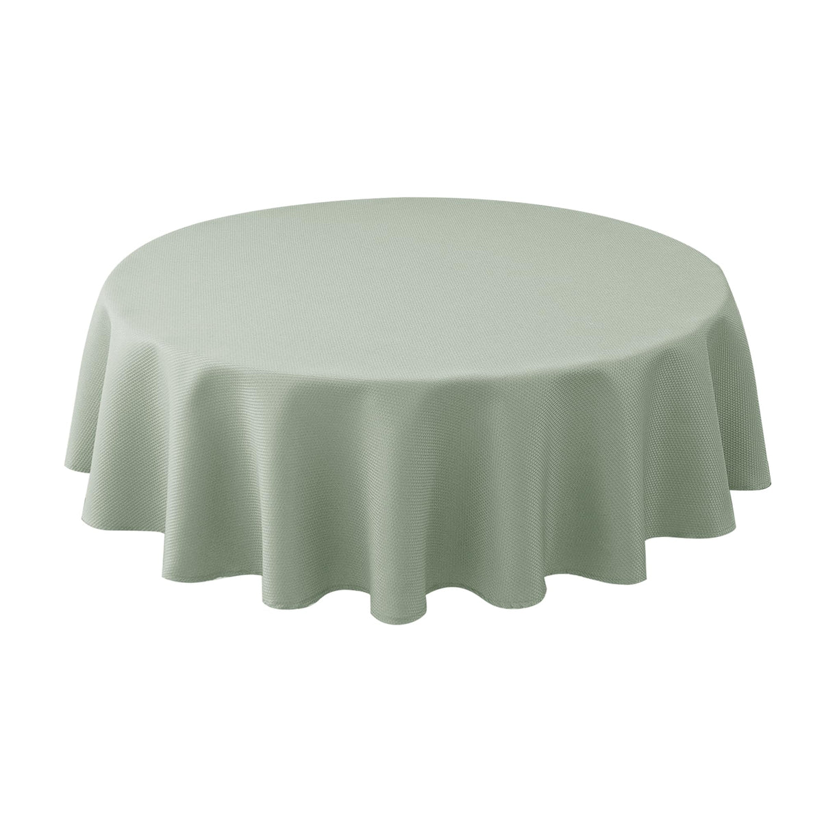 Biscaynebay round tablecloth 60 inch sage for elegant dining and spill protection.