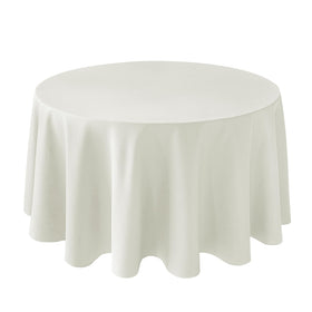 Biscaynebay ivory textured round tablecloth adds refined elegance to gatherings