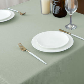 Biscaynebay Sage tablecloth supports camping trips and holiday entertaining.