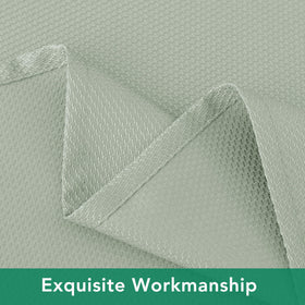 Biscaynebay Sage tablecloth offers easy care that stays crisp after machine washing.