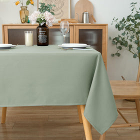Biscaynebay square tablecloth outdoors on patio, suitable for entertaining