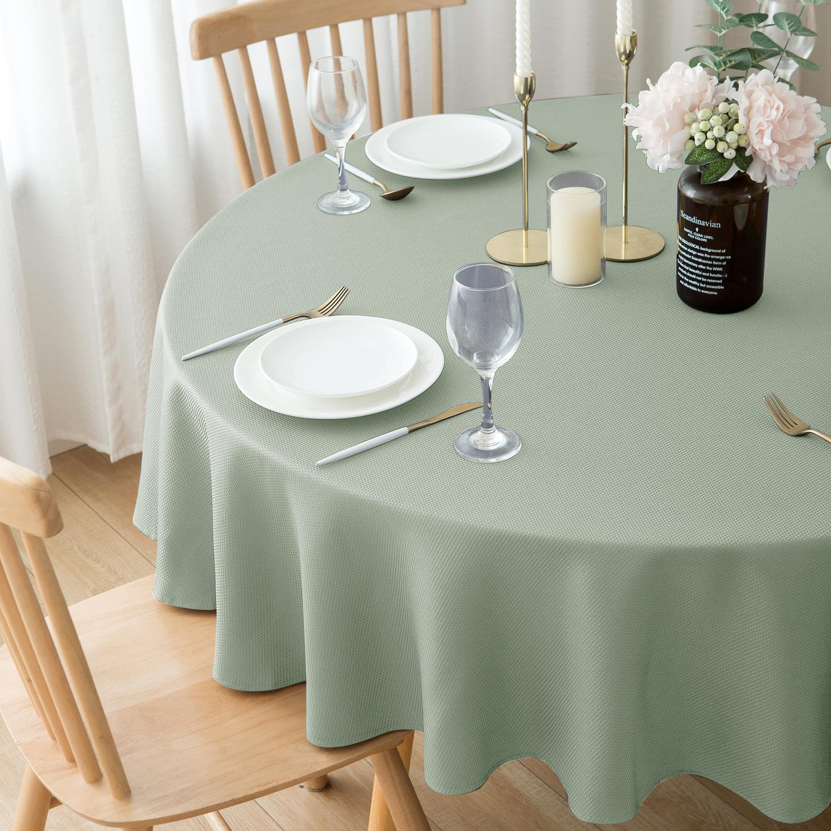 Biscaynebay tablecloth drape fabric close-up showcasing premium texture.