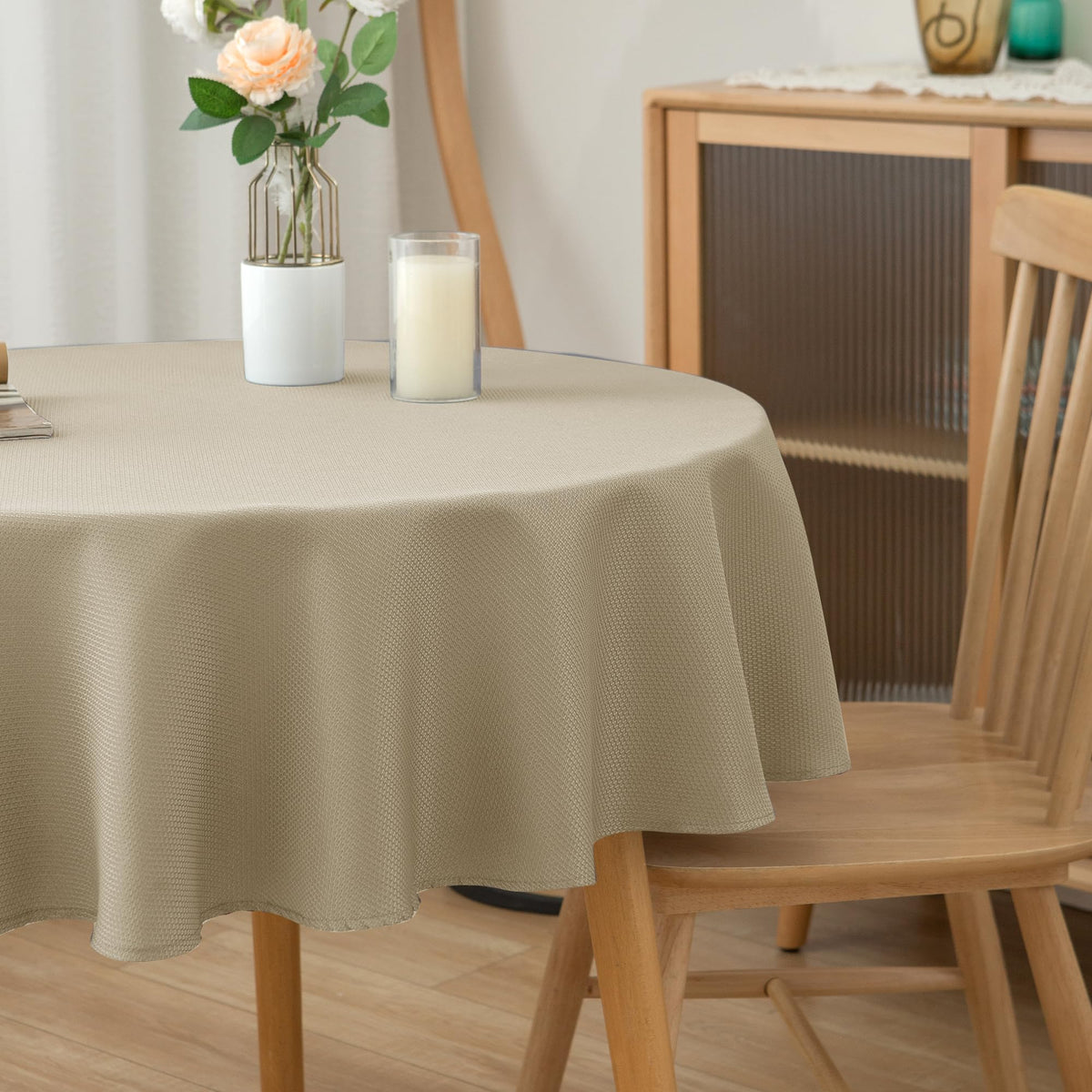 Biscaynebay wedding reception tablecloth adds sophisticated surface
