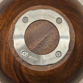 Biscuitique walnut bowl gift-ready packaging with care guidelines included.