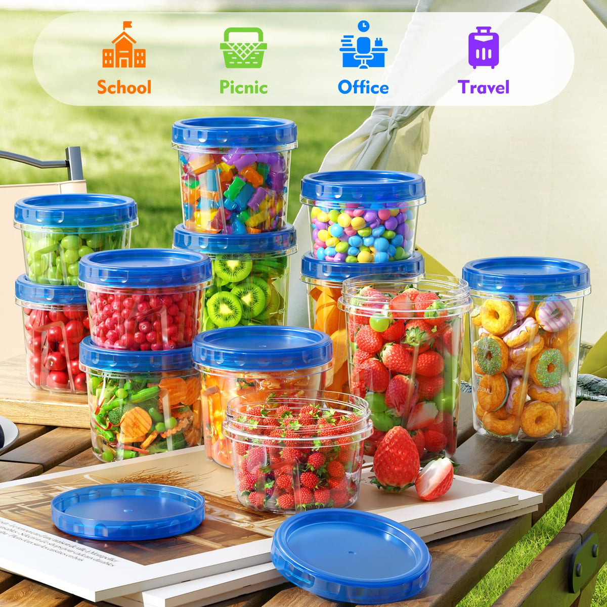 BiuLeon containers are microwave, dishwasher, and freezer safe for reuse.