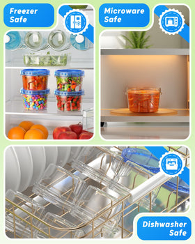 BiuLeon microwave-safe and dishwasher-safe container for easy reheating and cleaning.