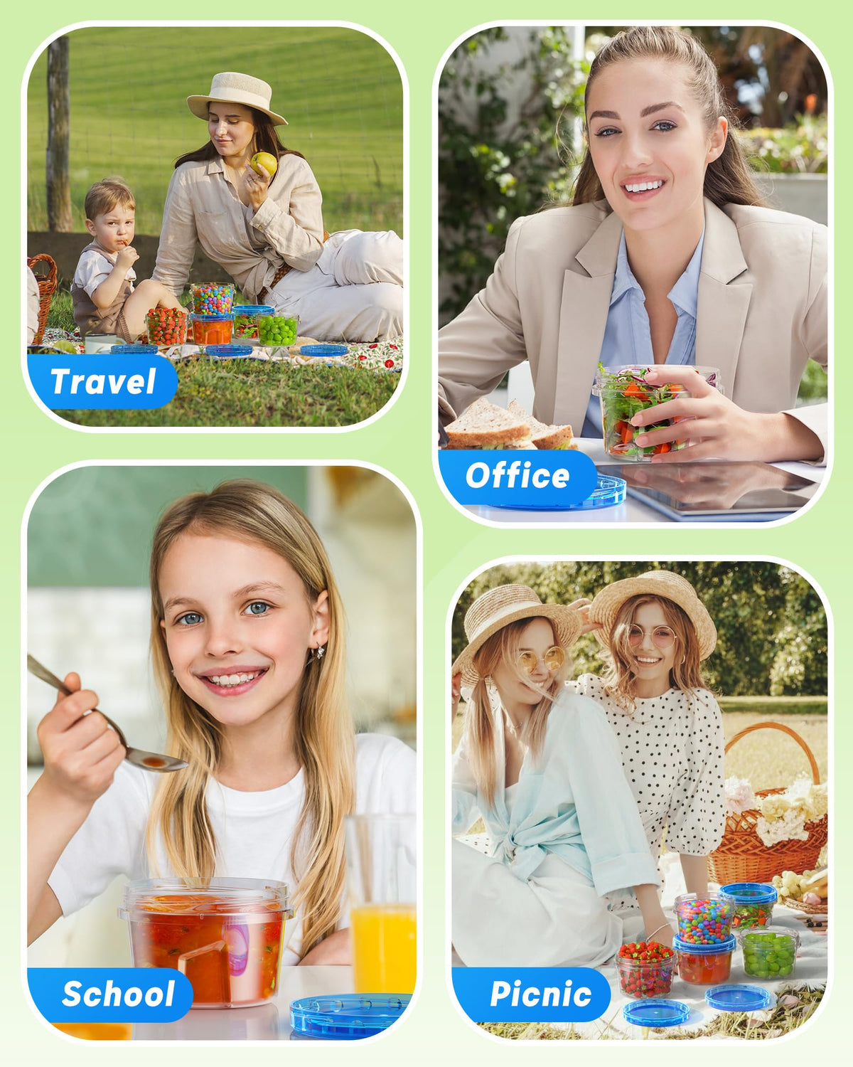 BiuLeon reusable durable plastic containers replace disposable packaging.