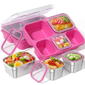 BiuLeon Snackle Box with five compartments for organized snacks on the go.