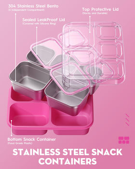 BiuLeon Snackle Box clear lid for fast food visibility and access.