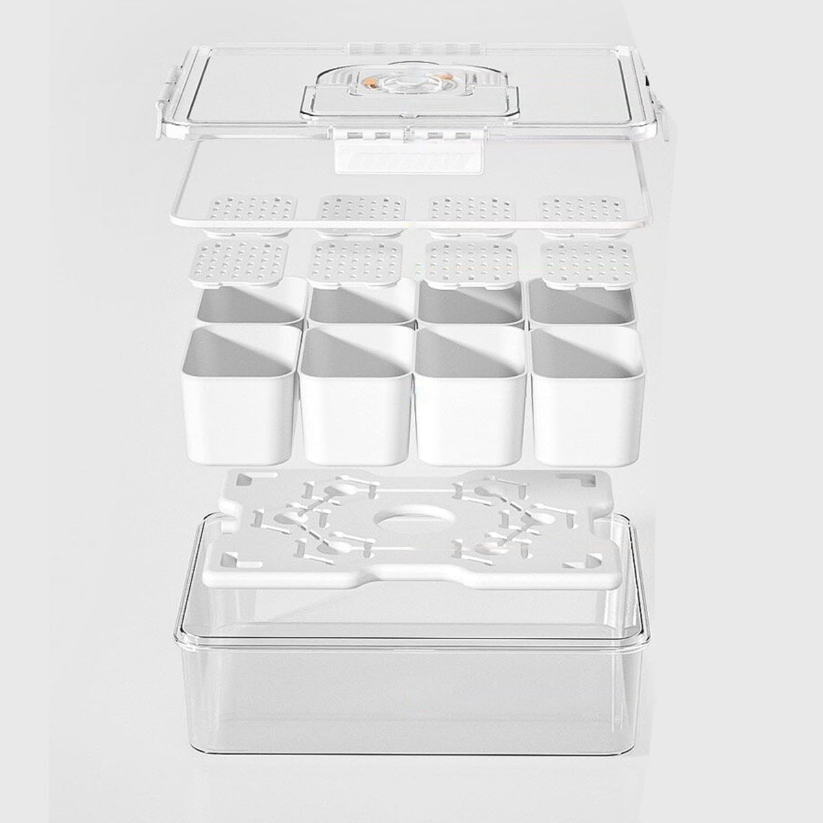 Bivpreom Snackle Box with ice pack inside keeps snacks cool on the go