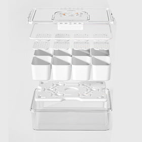 Bivpreom Snackle Box with ice pack inside keeps snacks cool on the go