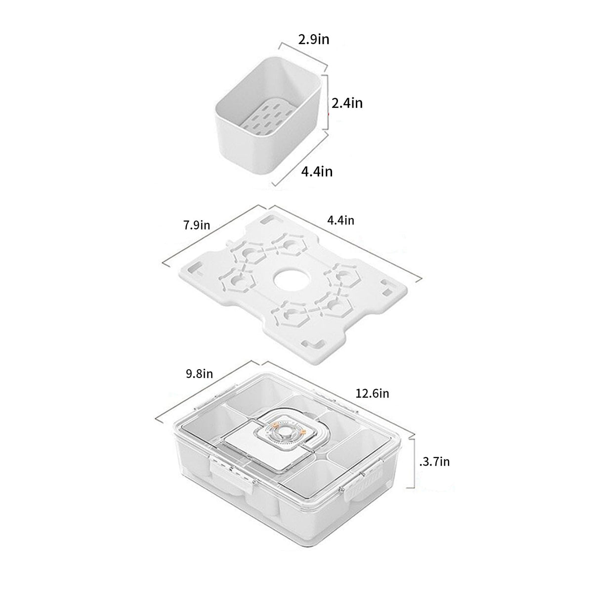 Bivpreom Snackle Box removable compartments let you customize layouts