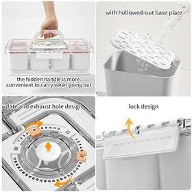 Bivpreom Snackle Box vent and date marker help track freshness