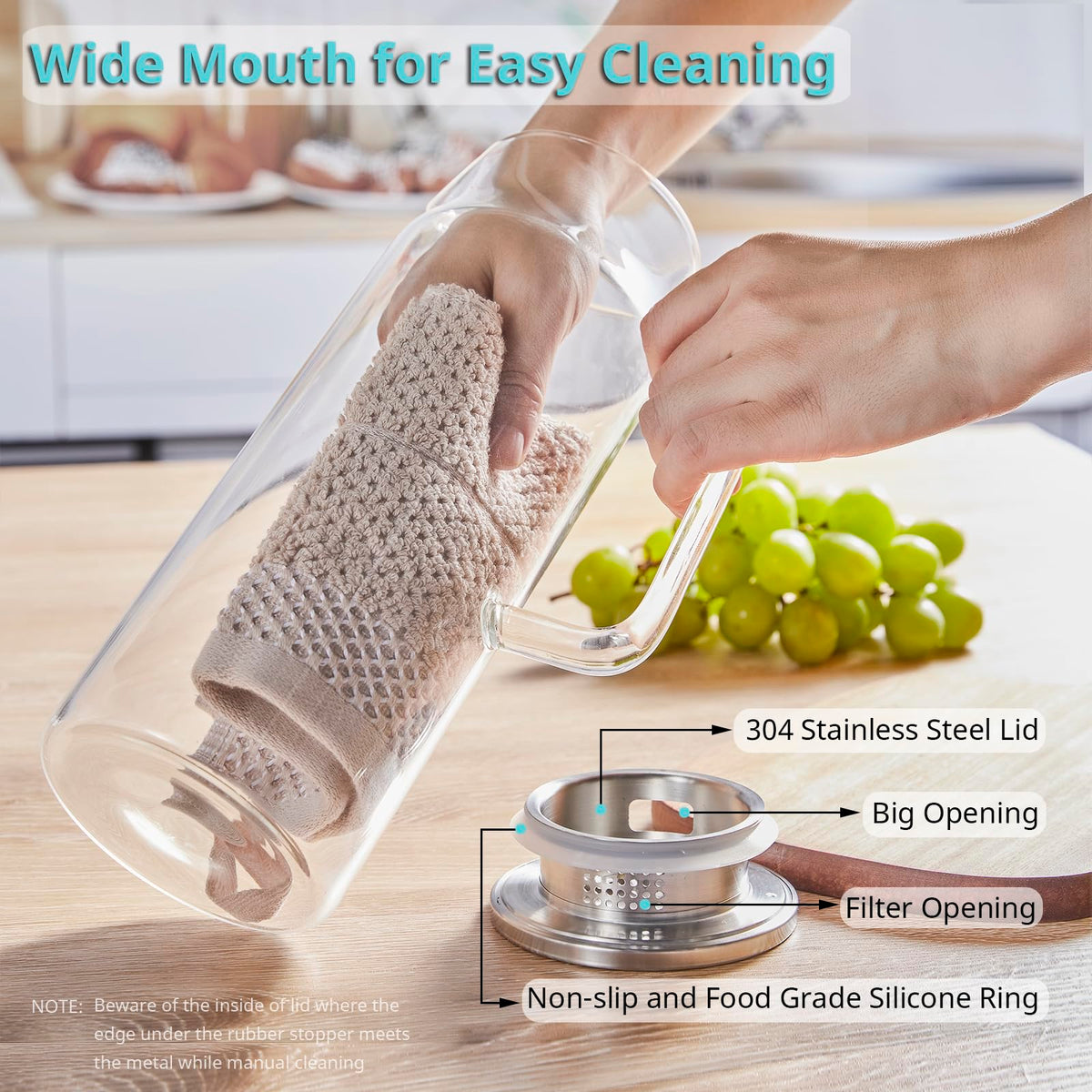Bivvclaz 180-degree cap enables a wider mouth for smoother pouring.