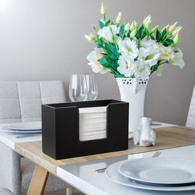 Bivvclaz black napkin holder for kitchen accents and clutter-free counters