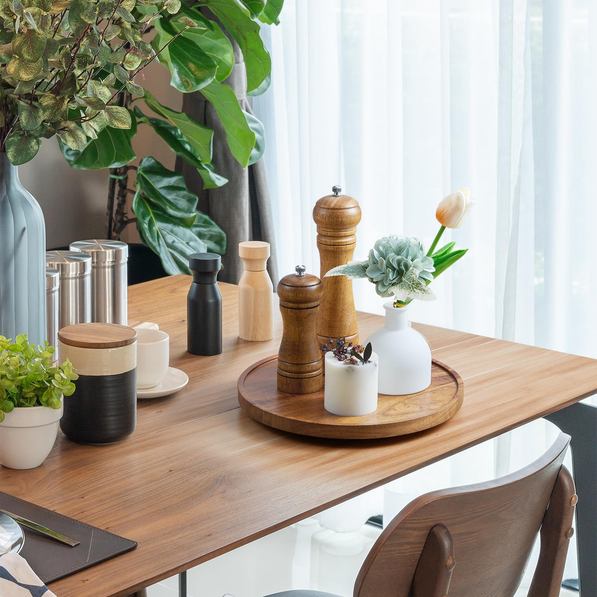 Bivvclaz candle holder tray as warm centerpiece