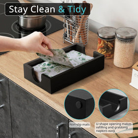 Bivvclaz dinner napkin holder neatly holds dinner napkins at mealtime