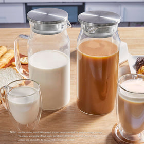 Bivvclaz glass pitcher is dishwasher-safe for easy cleanup.