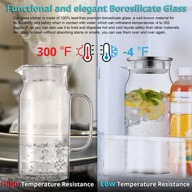 Bivvclaz iced tea pitcher with lemons demonstrates refreshing beverage hosting.
