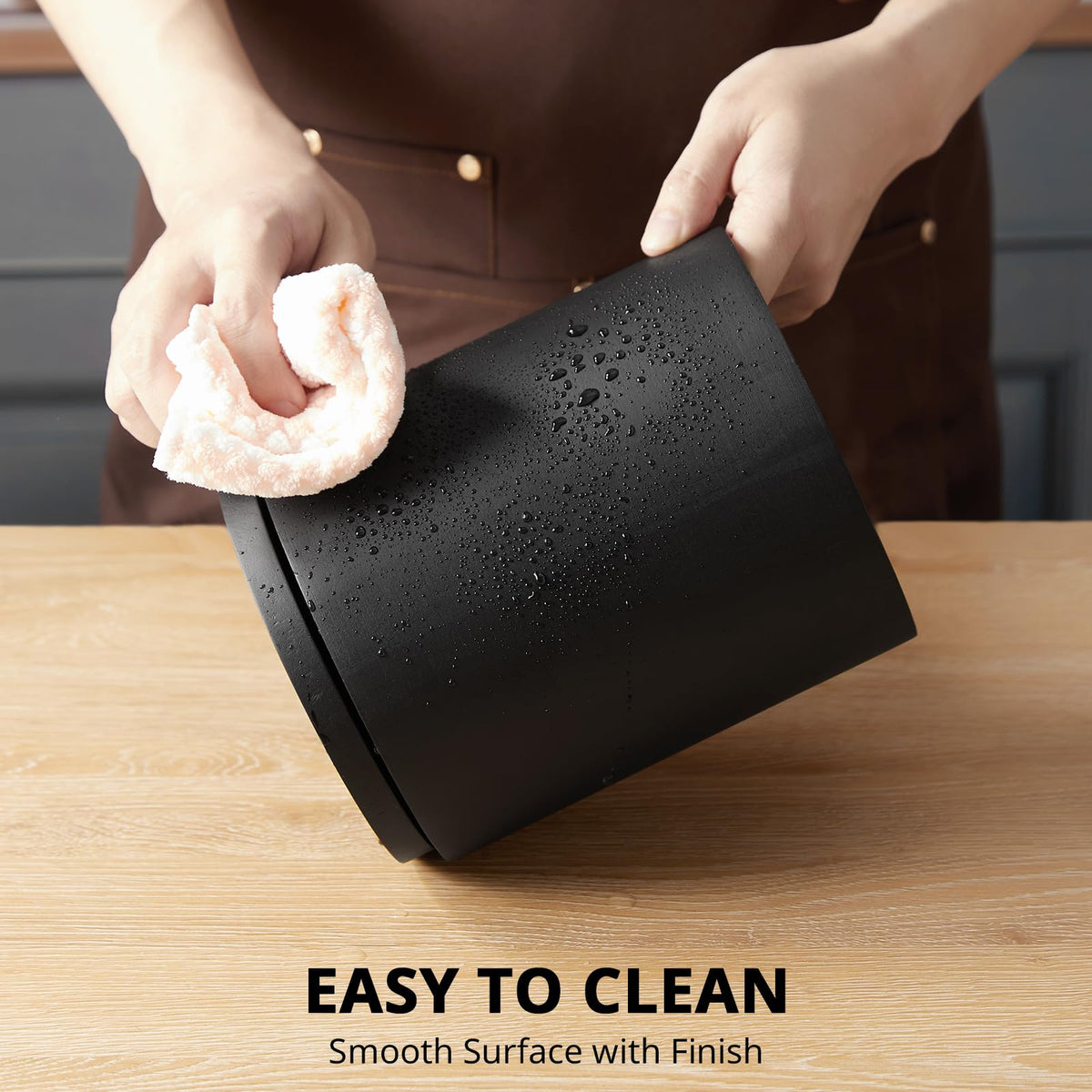 Bivvclaz long utensil capacity fits spatulas and tongs.