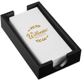 Bivvclaz napkin holder bathroom shows solid wood design for easy napkin access