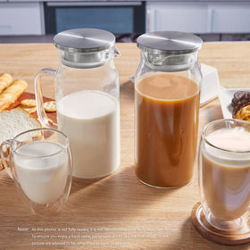 Bivvclaz glass pitcher dishwasher-safe for quick cleanup
