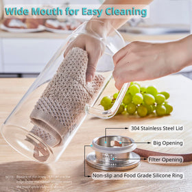 Bivvclaz pitcher fridge-fit shows it neatly in most refrigerators for everyday drinks.